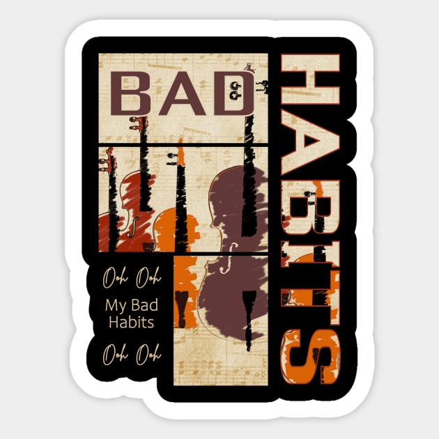 Bad Habits Sticker by ARCH Designs